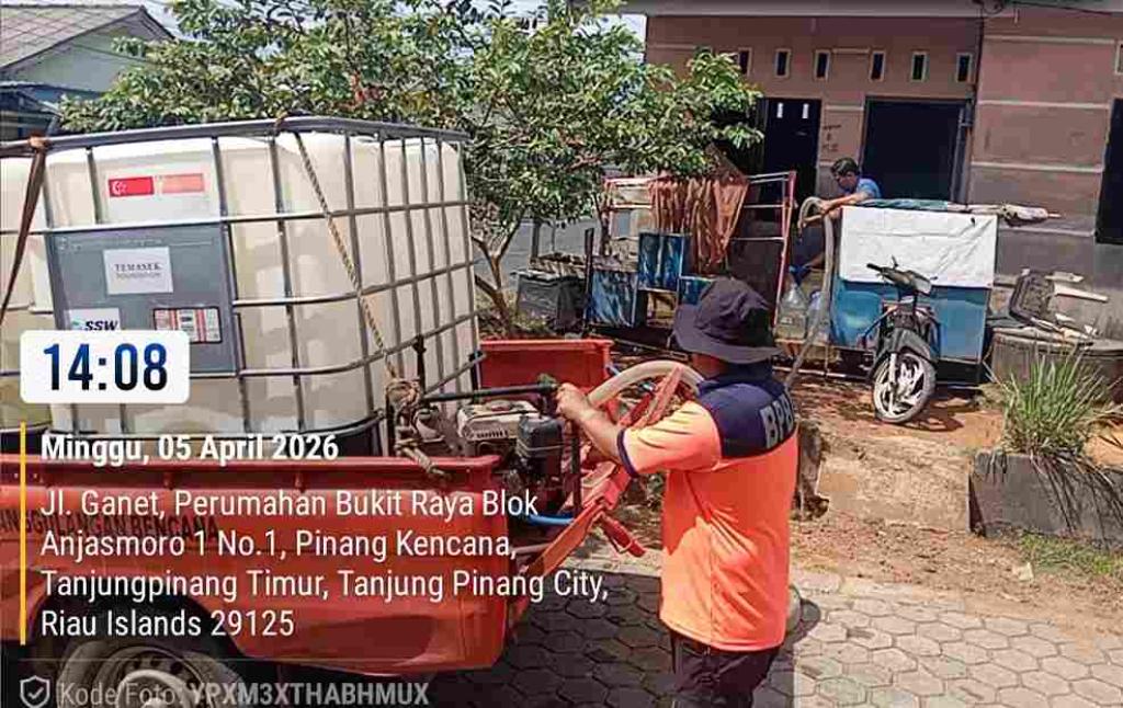 Distribusi Air Bersih di Tanjungpinang Capai 740 Ton, Pemkot Prioritaskan Wilayah Terdampak