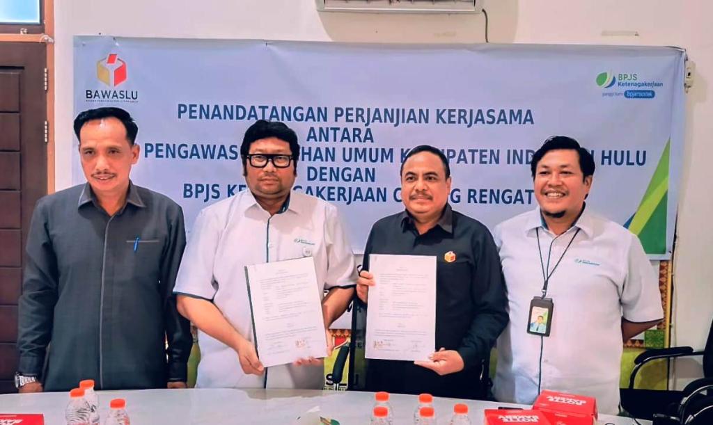 Bawaslu Inhu Gandeng BPJS Ketenagakerjaan Lindungi Pengawas Adhoc Pemilu 2024