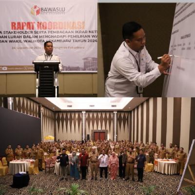 Netralitas Camat dan Lurah Pekanbaru Ditetapkan Lewat Ikrar dalam Menghadapi Pilkada 2024