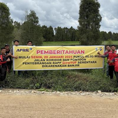 Sungai Kampar Meluap, Jalan Koridor RAPP Ditutup Sementara