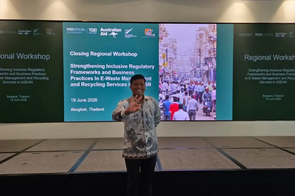 Pegiat Bank Sampah Bengkalis Wakili Indonesia di Workshop E-Waste ASEAN di Thailand