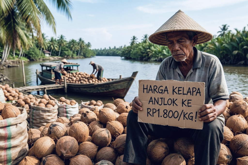 DPRD Riau Desak Pemprov Tetapkan Standar Harga Kelapa, Petani Inhil Tertekan Harga Anjlok