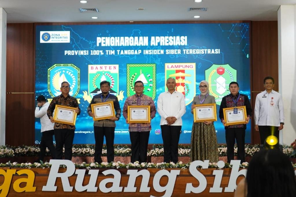 BSSN Beri Penghargaan ke Pemprov Riau atas Penguatan Keamanan Siber