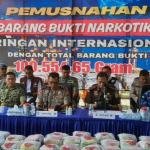 Polda Riau Musnahkan 100 Kg Narkotika, 10 Tersangka Ditangkap