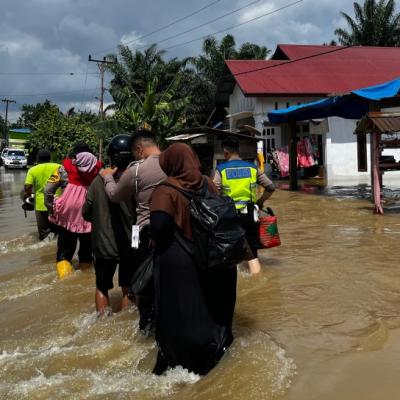 Masih Tergenang, Banjir di Kampar dan Pelalawan Mulai Surut