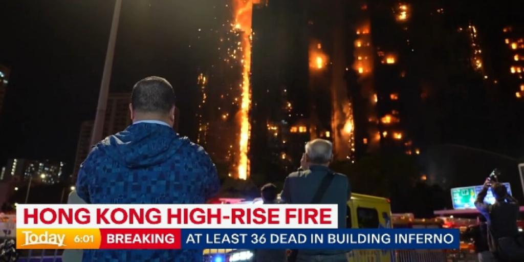 Horor Kebakaran Gedung Pencakar Langit Hong Kong, 36 Tewas Ratusan Belum Ditemukan
