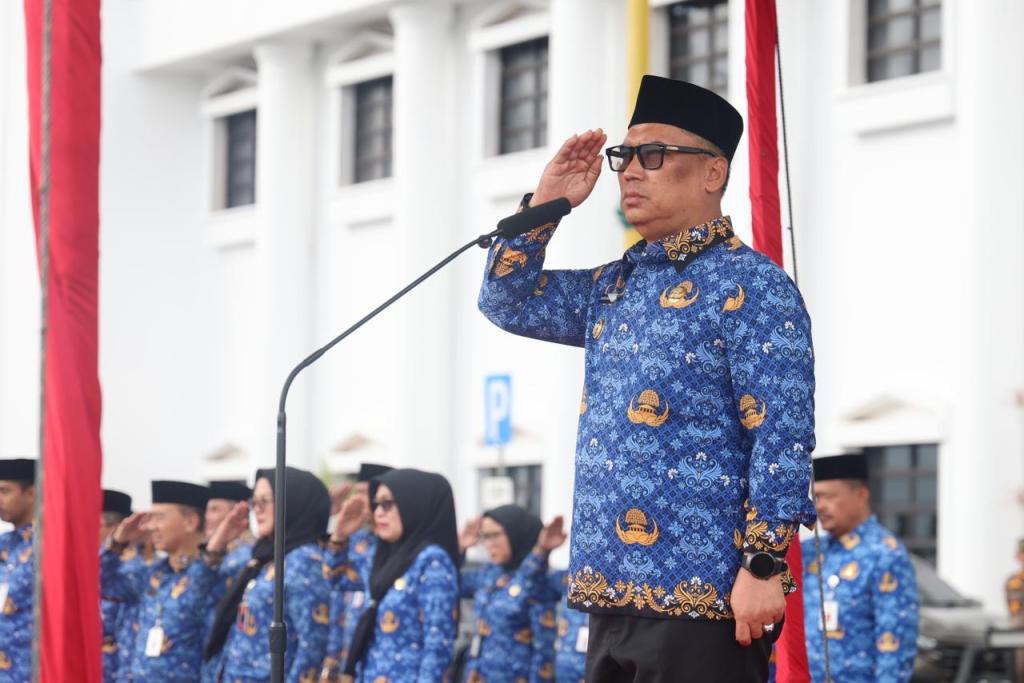 Wagub Kepri Nyanyang Haris Pimpin Upacara Hari Bela Negara ke-77 di Dompak