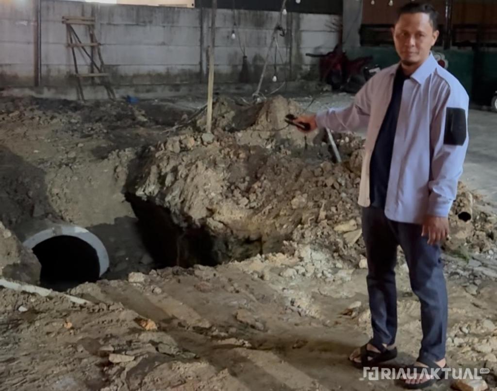 Normalisasi Drainase Efektif, Simpang Arengka dan Arifin Achmad Bebas Banjir Usai Hujan Deras