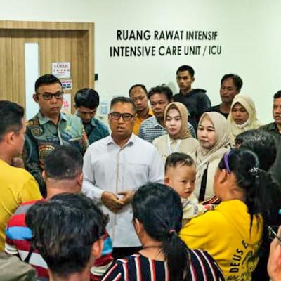 Wagub Nyanyang Jenguk  Korban Kebakaran Kapal Federal, Minta BPJS Penuhi Gak Pekerja