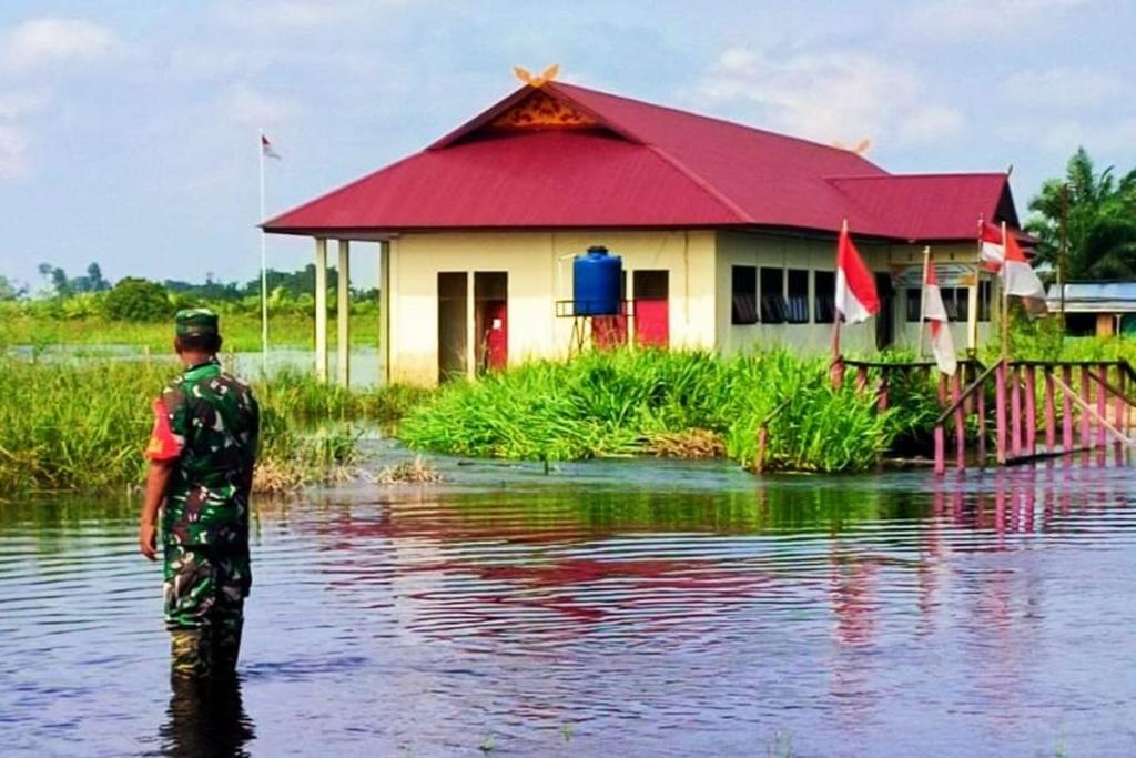 Dua Sekolah Terendam di Rohul, Proses Belajar Dialihkan Daring
