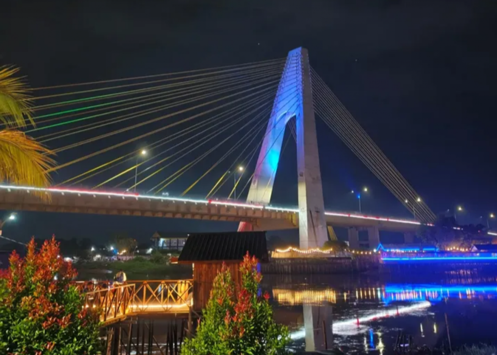 Cegah Kriminalitas, Dishub Pekanbaru Pasang 100 Titik Lampu di Kawasan Jembatan Siak IV