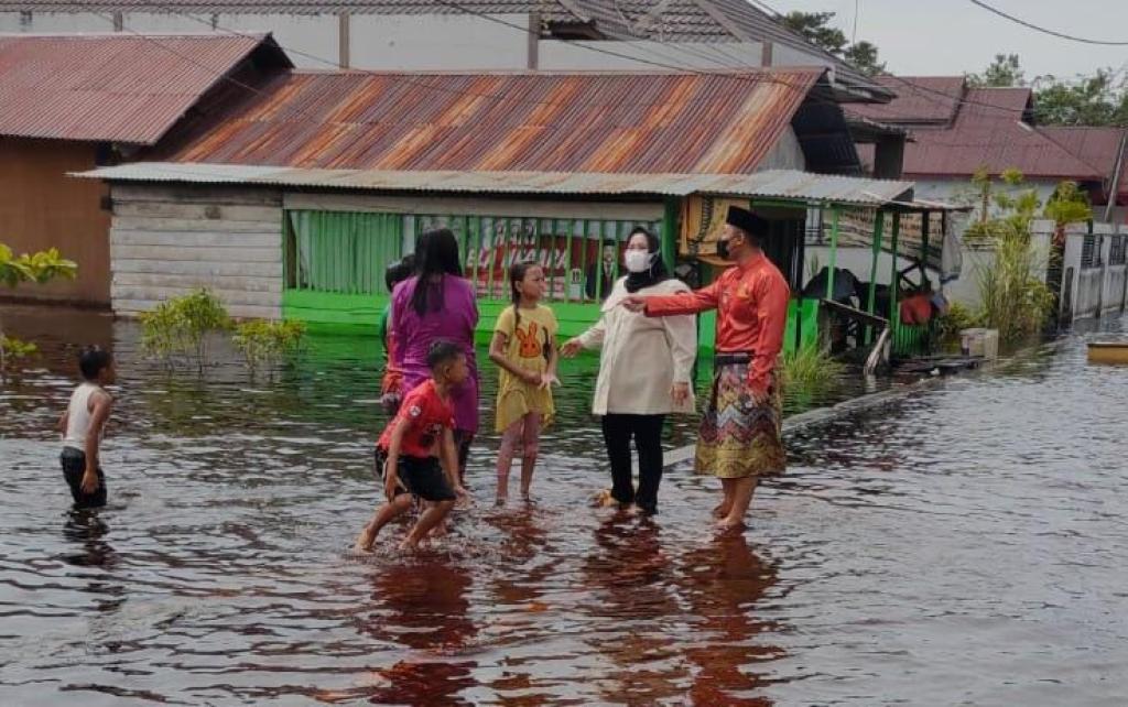 Banjir Rendam Puluhan Rumah di Siak Kecil Bengkalis, 16 KK Mengungsi