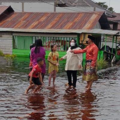 Banjir Rendam Puluhan Rumah di Siak Kecil Bengkalis, 16 KK Mengungsi