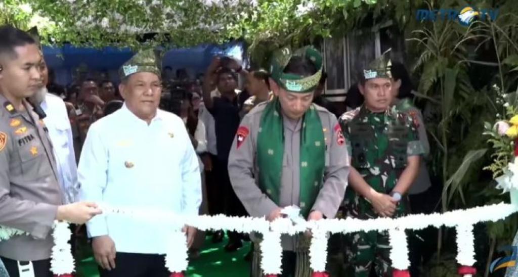 Kapolri Resmikan 80 Jembatan Merah Putih di Riau, Warga Merasa Sangat Terbantu