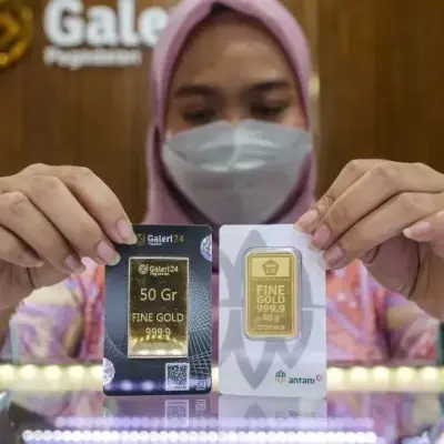 Harga Emas Antam Hari Ini Merosot Jadi Rp1,91 Juta per Gram