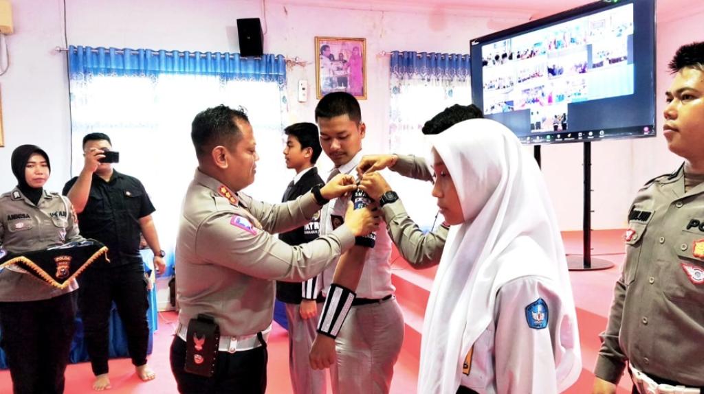 Dirlantas Polda Riau Pimpin langsung Launching Sekolah Percontohan Tertib Berlalu Lintas Tahun 2025