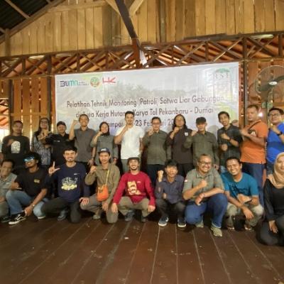 RSF Taja Pelatihan Teknik Monitoring Satwa Liar untuk Area Kerja Hutama Karya Tol Pekanbaru-Dumai