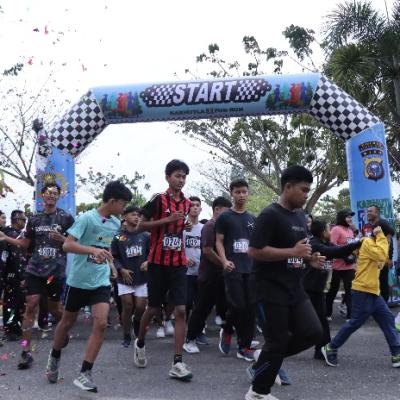 Jaga Lingkungan Lewat Lari: Karhutla Fun Run Polres Rohil Tuai Antusiasme