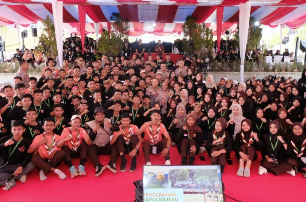 Kapolda Riau Jadi Pemateri Ajak Peserta Jambore Karhutla Pahami Konsep Green Policing
