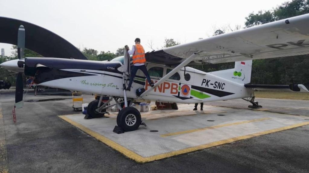 BNPB Mulai Operasi Modifikasi Cuaca di Riau, Fokus Cegah Karhutla di Rohil