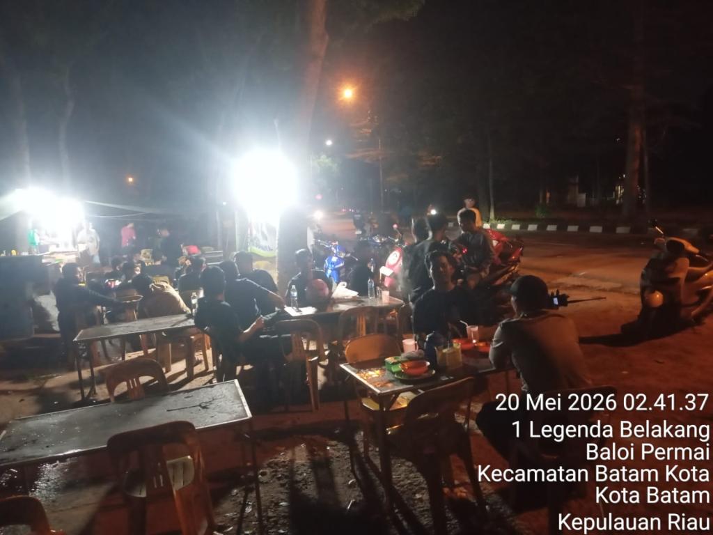 Polsek Batam Kota Tindak Balap Liar di Depan Gereja HKBP