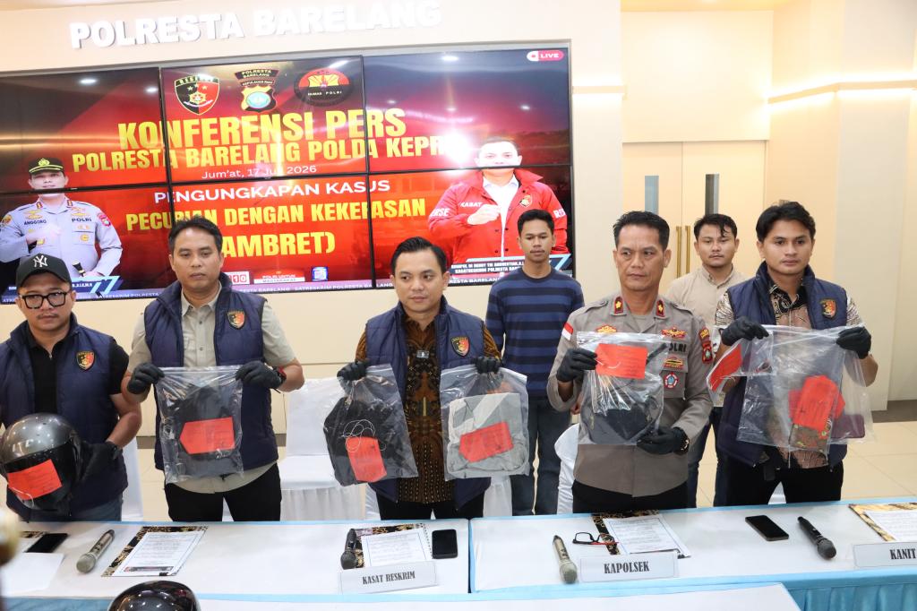 Polresta Barelang Ungkap Dua Kasus Jambret di Nongsa, Tiga Pelaku Ditangkap