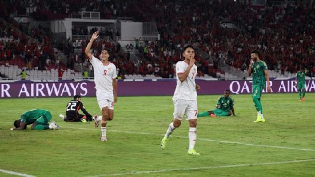 Indonesia Taklukkan Arab Saudi 2-0 di Kualifikasi Piala Dunia 2026, Marselino Ferdinan Jadi Bintang