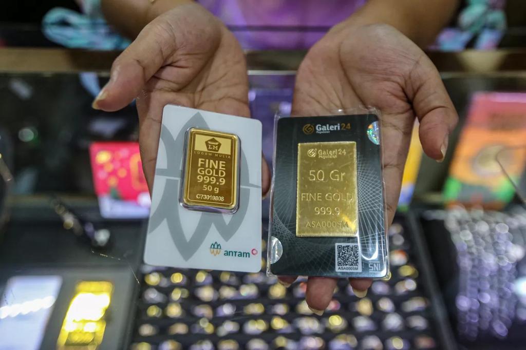 Turun Rp7.000, Ini Rincian Harga Emas Antam Terbaru