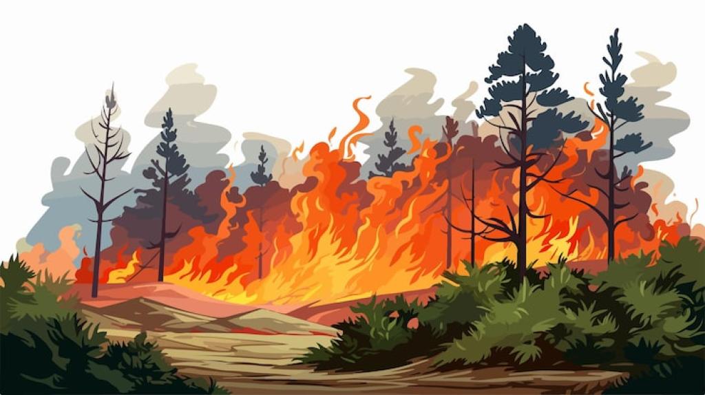 Lahan Kosong di Taman Duta Mas Batam Terbakar