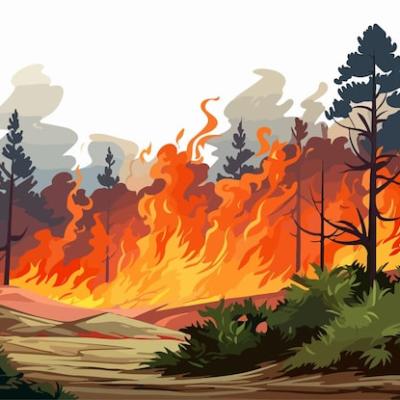 Lahan Kosong di Taman Duta Mas Batam Terbakar