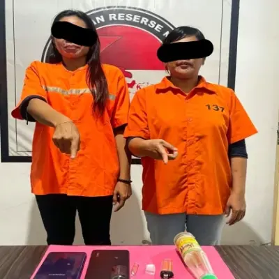 Dua Perempuan Diduga Pengedar Sabu Ditangkap di Bengkalis