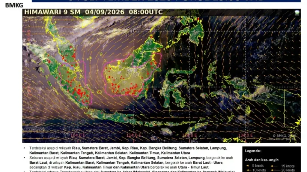 Kabut Asap Kiriman Sumatera Mulai Masuki Pulau Bintan