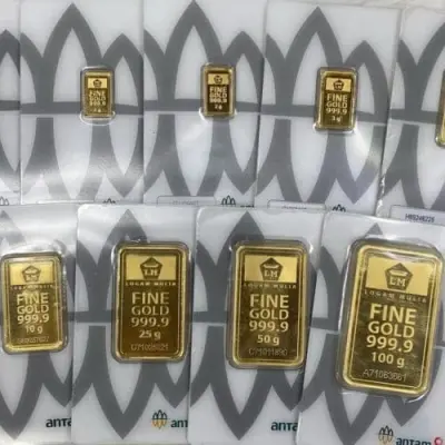 Harga Emas Antam Hari iniMerosot Rp23.000 per Gram, Berikut Rinciannya