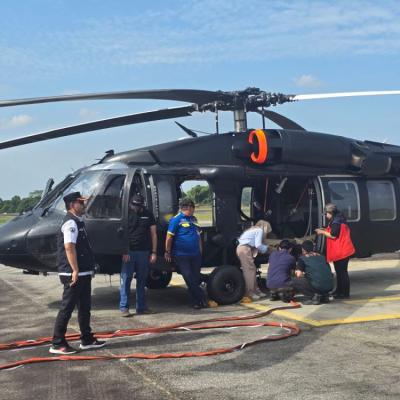 Tiba di Riau, Helikopter Water Bombing Bantuan BNPB Akan Perkuat Penanganan Karhutla