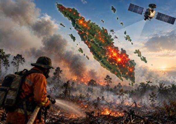 Hotspot di Riau Turun Drastis Usai Diguyur Hujan, Tersisa 12 Titik