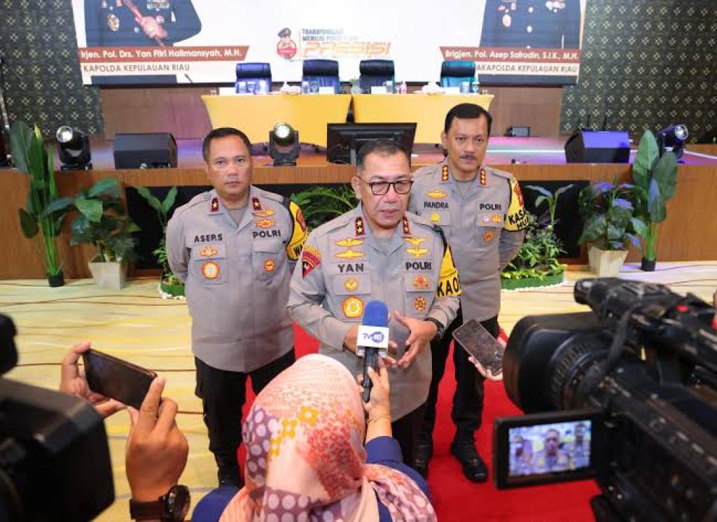 Kapolda Kepri Minta Maaf Kasus Kejahatan di 2024 Meningkat, Penyelesaian Menurun
