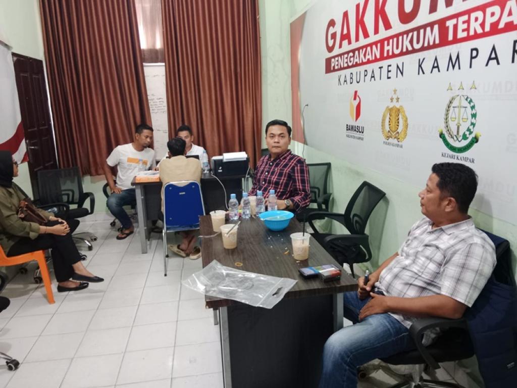 Bawaslu Kampar Usut Dugaan Politik Uang di Pilkada Serentak 2024