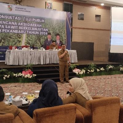 Dinas Pertanian Pekanbaru Gelar Uji Publik RAD Kelapa Sawit Berkelanjutan