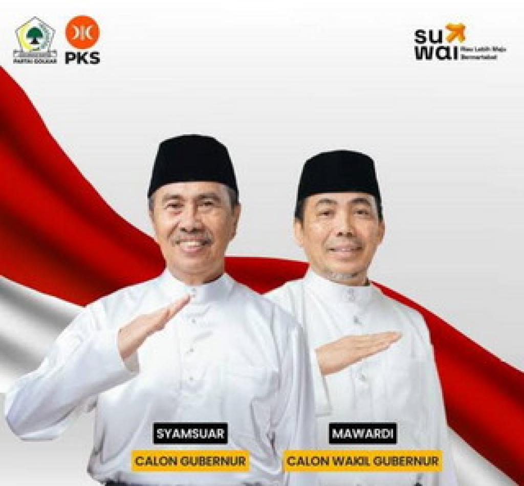 Paslon Suwai Ucapkan Selamat kepada Gubernur dan Wakil Gubernur Riau Terpilih Wahid- Hariyanto