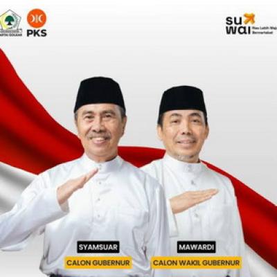 Paslon Suwai Ucapkan Selamat kepada Gubernur dan Wakil Gubernur Riau Terpilih Wahid- Hariyanto