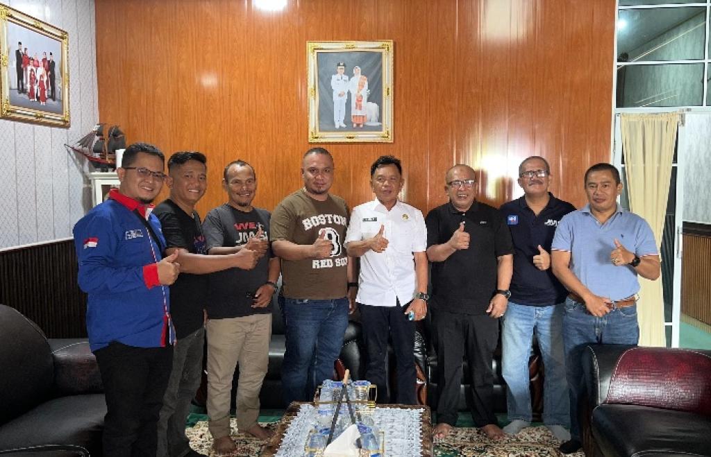 Pengurus JMSI Riau Bersilaturahmi dengan Plt Bupati Kepulauan Meranti