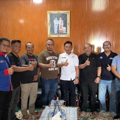 Pengurus JMSI Riau Bersilaturahmi dengan Plt Bupati Kepulauan Meranti