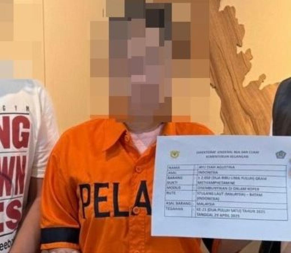 Bea Cukai Batam Gagalkan Penyelundupan 3 Kilogram Sabu, 2 Kurir Ditangkap
