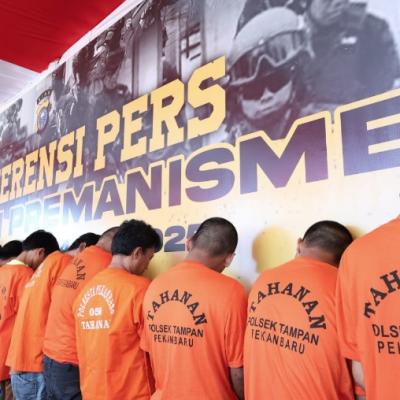 Polda Riau Tangkap 169 Pelaku Premanisme dalam Operasi Pekat