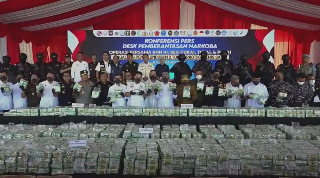 Tim Gabungan Gagalkan Penyelundupan 2 Ton Sabu di Perairan Kepri, 6 Tersangka Dibekuk