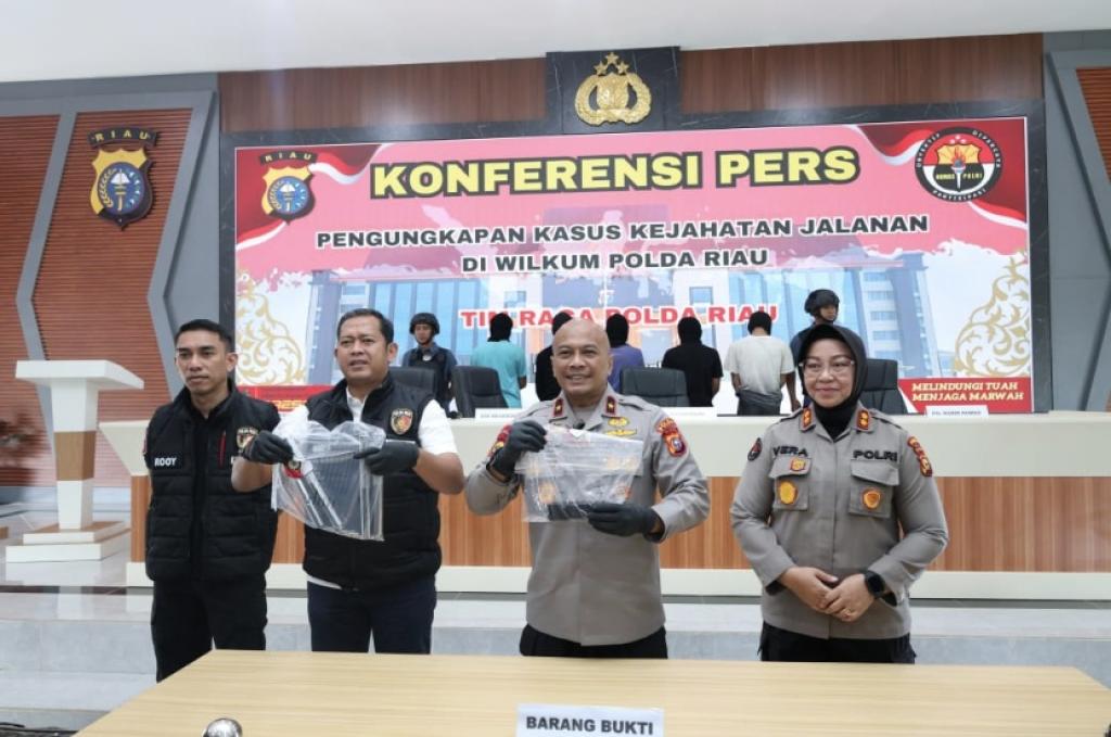 Polda Riau Tangkap Geng Motor Brutal, Mayoritas Pelajar
