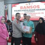 Sambut hari Bhayangkara Ke 79, Polres Meranti Bagikan Baksos Pada Kaum Duafa