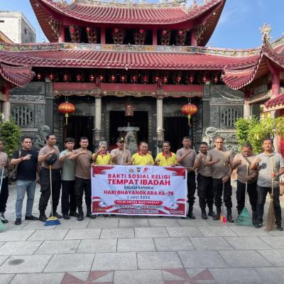 Sambut Hari Bhayangkara ke-79, Polsek Tebingtinggi Gelar Bakti Religi di Tempat Ibadah