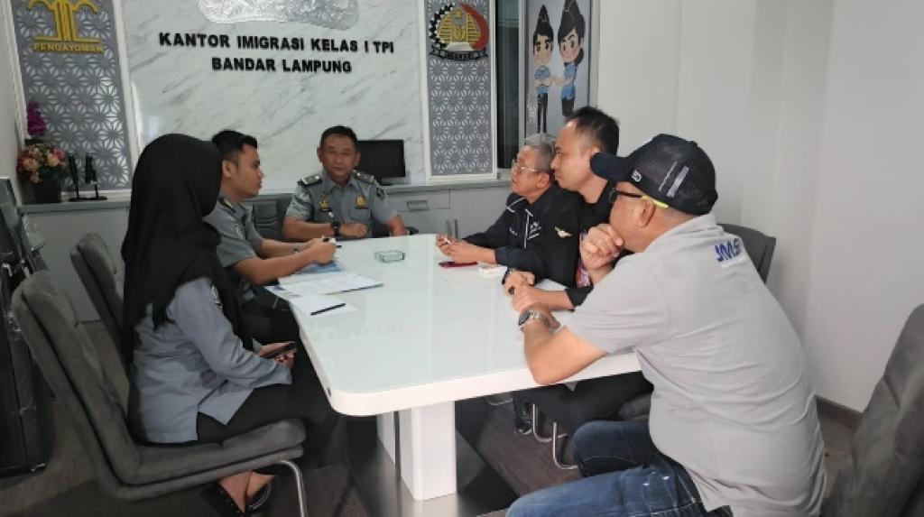 Imigrasi Kelas I TPI Bandar Lampung dan JMSI Lampung Segera Kolaborasi Program