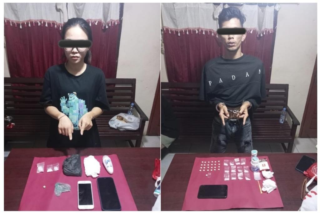 Sepasang Kekasih di Jondul Ditangkap Polsek Tenayan Raya, Edarkan Sabu dan Ekstasi